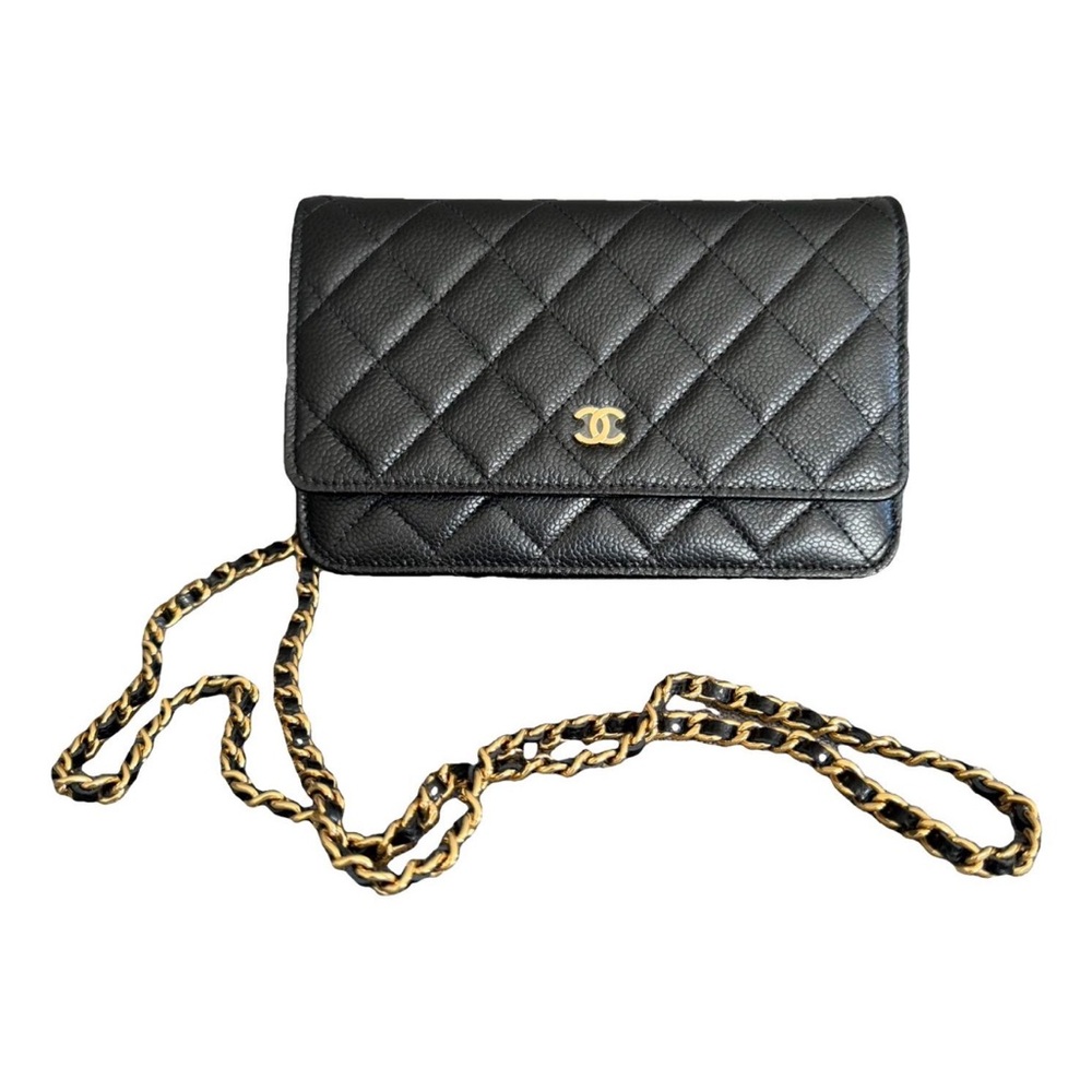 Chanel Black Quilted Crossbody with Gold Chain